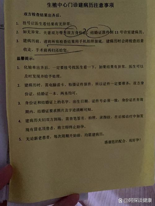试管婴儿、生殖医疗、检查安排