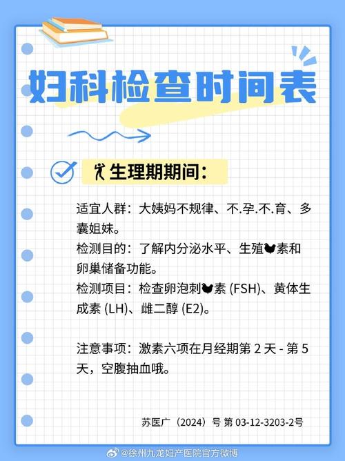 女方检查时间