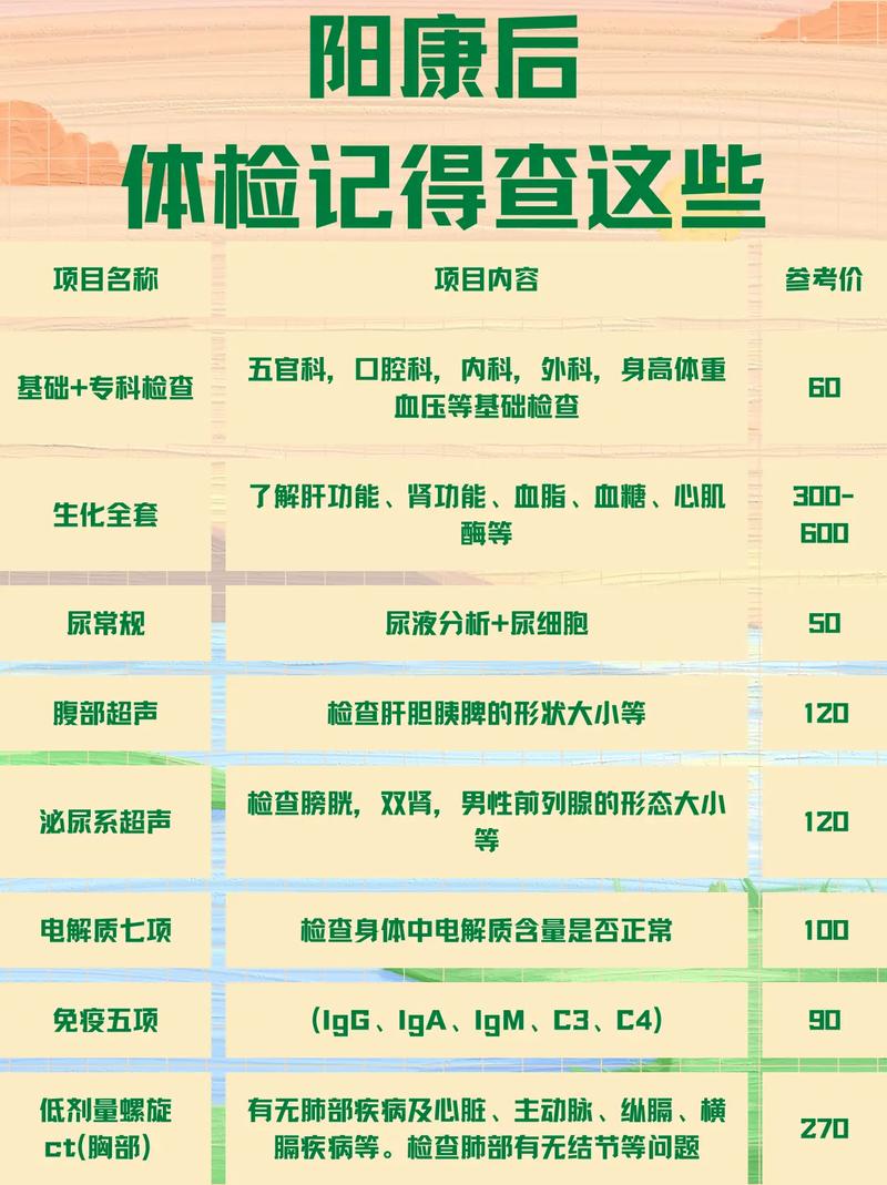必要检查项目