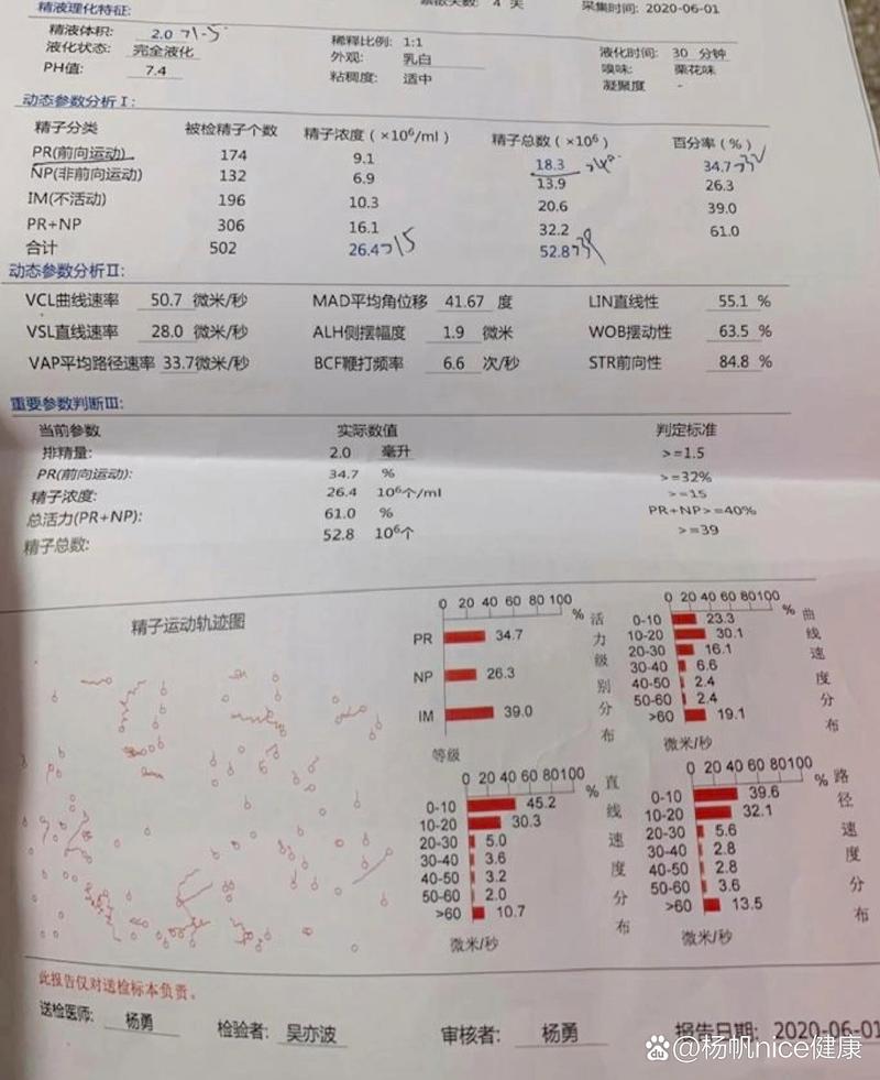 男性精子质量